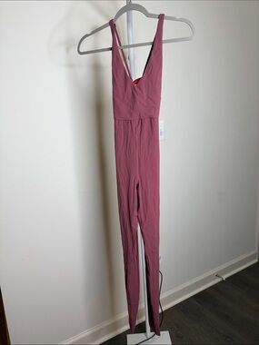 Left On Friday Desert Plum Weekender Playsuit 27” -  V-Neck Jumpsuit Romper